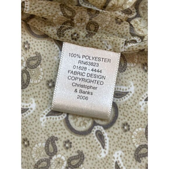 Christopher & Banks women’s lot bundle green jacket and brown blouse size medium - Picture 8 of 15